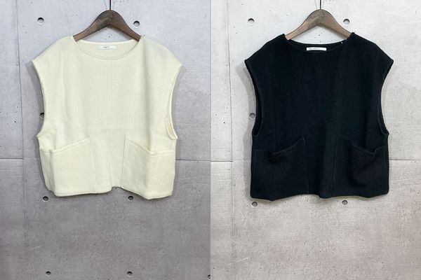 HAU ハウ knit vest \"cotton vintage\" HAU ハウ knit vest 